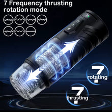 Load image into Gallery viewer, Automatic Thrusting & Rotating Male Masturbator with Suction Cup – Hands-Free Penis Stimulator & Pocket Stroker