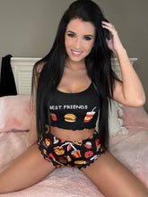 Load image into Gallery viewer, Best friends🍟🍔🥤 Pj Set
